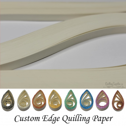 delightfully edgy 20mm cream quilling paper