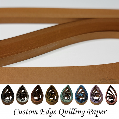 delightfully edgy 20mm chocolate brown quilling paper