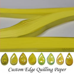 delightfully edgy 20mm bright yellow quilling paper