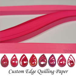 delightfully edgy 20mm bright pink quilling paper