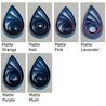 delightfully edgy bright blue quilling paper matte teardrops 1