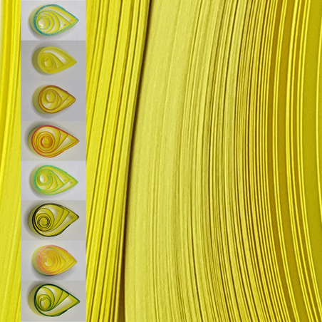 delightfully edgy 3mm bright yellow quilling paper