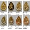 delightfully edgy beige quilling paper metallic teardrops 1