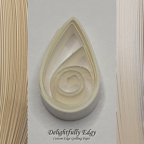 delightfully edgy white quilling paper