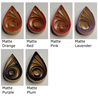 delightfully edgy warm beige quilling paper matte teardrops 2