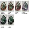 delightfully edgy sea foam green quilling paper matte teardrops 2