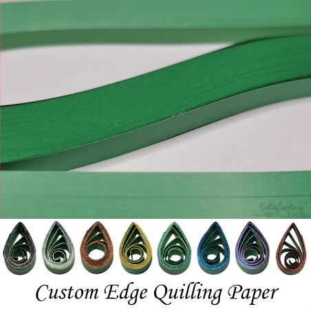 delightfully edgy 30mm Russian green quilling paper