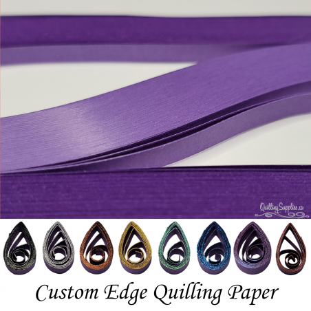 delightfully edgy purple quilling paper strips 30mm wide
