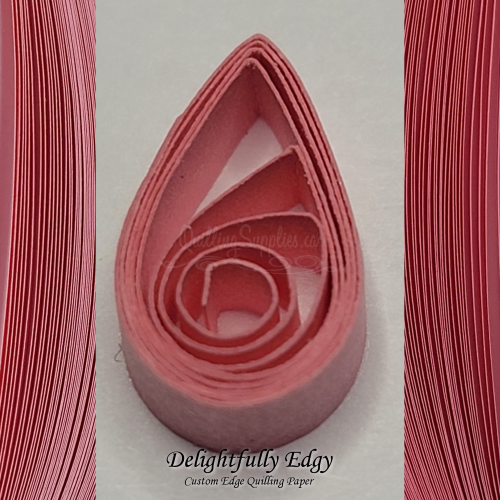 delightfully edgy pink quilling paper