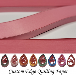 delightfully edgy 30mm pink quilling paper