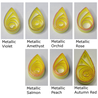 delightfully edgy bright yellow quilling paper metallic teardrops 4