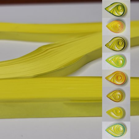 delightfully edgy 5mm bright yellow quilling paper