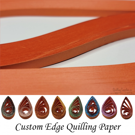 delightfully edgy 30mm orange quilling paper