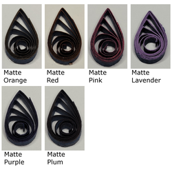 delightfully edgy midnight blue quilling paper matte teardrops 2