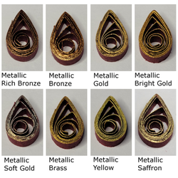 delightfully edgy mahogany quilling paper metallic teardrops 2