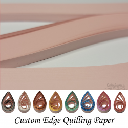 delightfully edgy 30mm light pink quilling paper