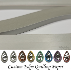 delightfully edgy 30mm light grey quilling paper