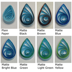 delightfully edgy light blue quilling paper matte teardrops 1