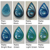 delightfully edgy light blue quilling paper matte teardrops 1