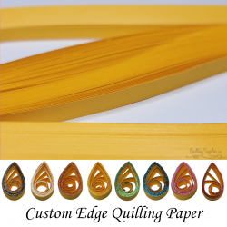 delightfully edgy 30mm gold quilling paper