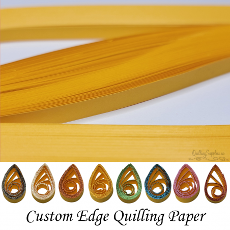 delightfully edgy 30mm gold quilling paper
