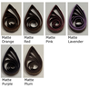 delightfully edgy dark brown quilling matte teardrops 2