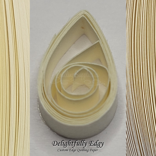 delightfully edgy cream quilling paper