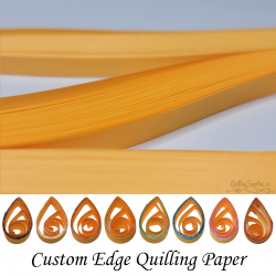 delightfully edgy 30mm bright orange quilling paper