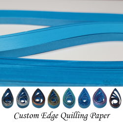 delightfully edgy 30mm bright blue quilling paper