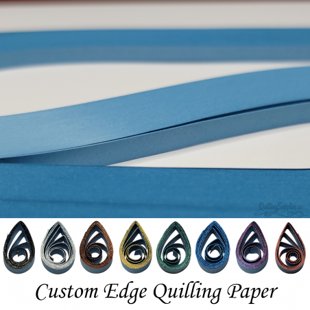delightfully edgy 30mm blue quilling paper