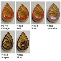 delightfully edgy beige quilling paper matte teardrops 1