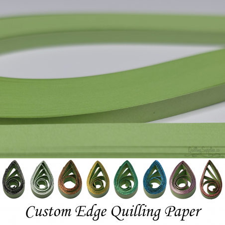 delightfully edgy artichoke green 30mm quilling paper