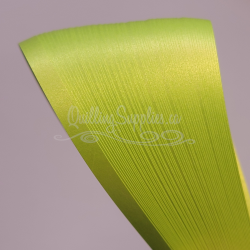 Delightfully Edgy Chartreuse Shimmer Quilling Paper 5mm