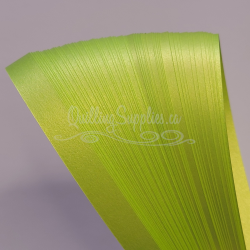 Delightfully Edgy Chartreuse Shimmer Quilling Paper 10mm
