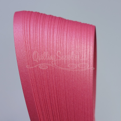 Delightfully Edgy Dark Pink Shimmer Quilling Paper 5mm