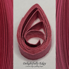 delightfully edgy dark pink quilling paper