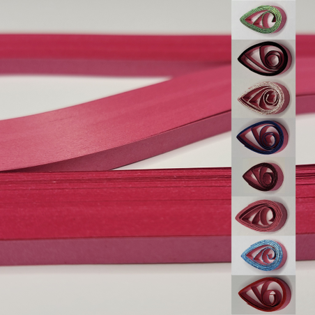 delightfully edgy 5mm dark pink quilling paper