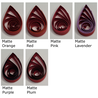 delightfully edgy dark red quilling paper matte teardrops 2