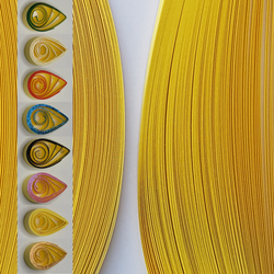 delightfully edgy 3mm dark yellow quilling paper