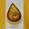 delightfully edgy dark yellow quilling paper with deep red shimmer edge