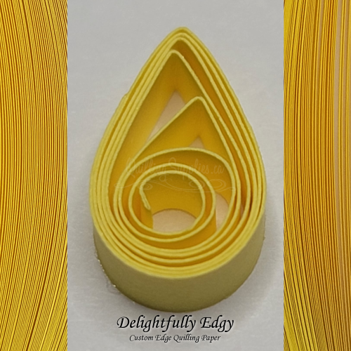 delightfully edgy dark yellow quilling paper