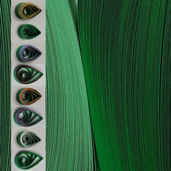 delightfully edgy 3mm emerald green quilling paper