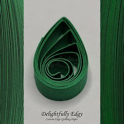 delightfully edgy emerald green quilling paper
