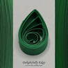 delightfully edgy emerald green quilling paper