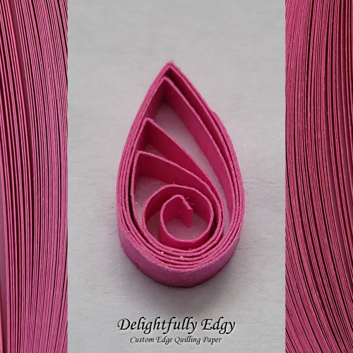 delightfully edgy fuchsia quilling paper