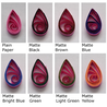 delightfully edgy fuchsia quilling paper matte teardrops 1