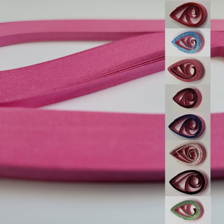 delightfully edgy 5mm fuchsia quilling paper