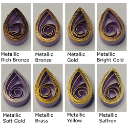 delightfully edgy lavender quilling paper metallic teardrops 1