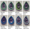 delightfully edgy lavender quilling paper metallic teardrops 3