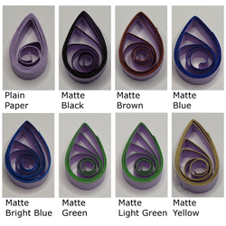 delightfully edgy lavender quilling paper matte teardrops 1